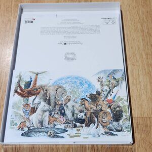 Vintage National Wildlife Federation 1996 Animal Kingdom Christmas Card Envelope